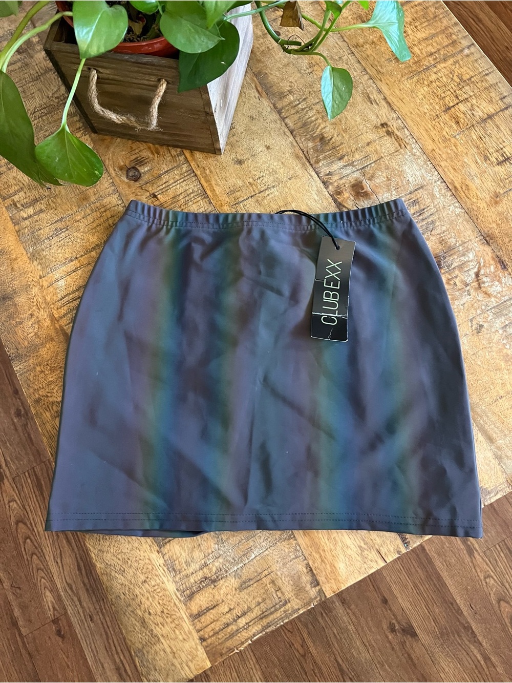 Clubexx holographic  mini skirt from dollskill size XS
